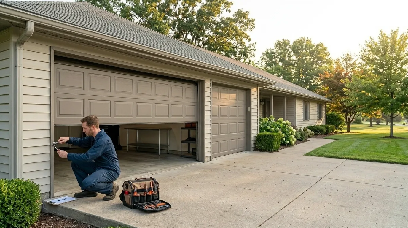 Off-Track Garage Door Repair for Pittsford Homes in Rochester