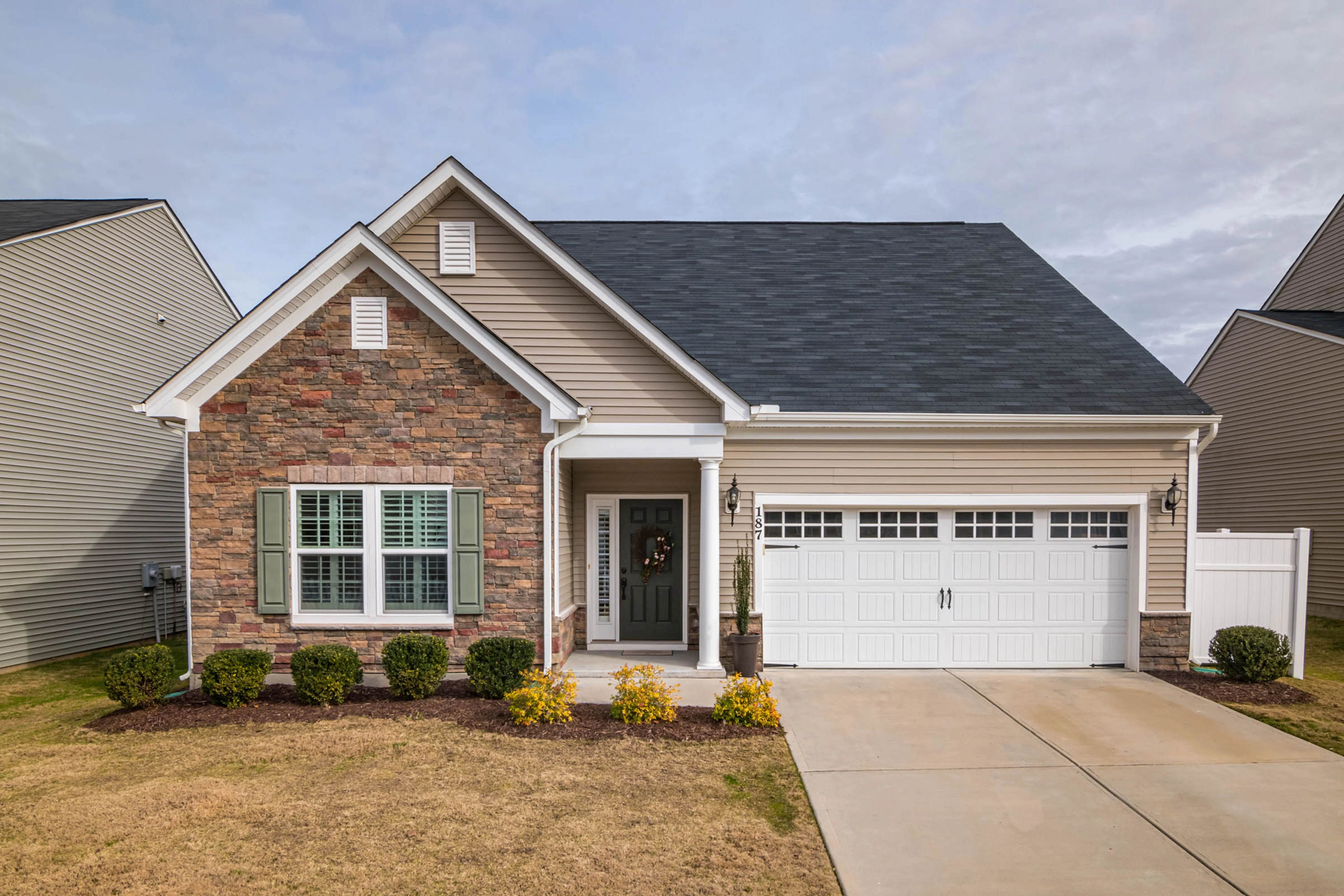Residential garage door in Mendon